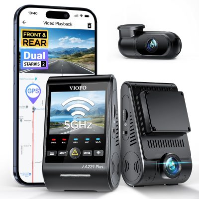 VIOFO A229 Plus Dash Cam Front and Rear