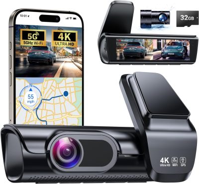 OVAMAN K600 4k Dash Cam Front and Rear