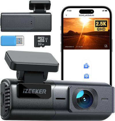 iZEEKER 2.5K Dash Cam WiFi Dash Camera for Cars