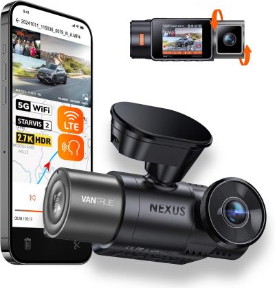 Vantrue N2X 2.7K Uber Dash Cam Front and Inside