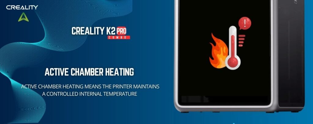 Creality K2 Pro Combo active chamber heating enclosed print area"]